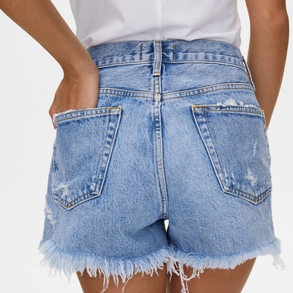 Agolde Parker Denim Shorts - Picture 2 of 6